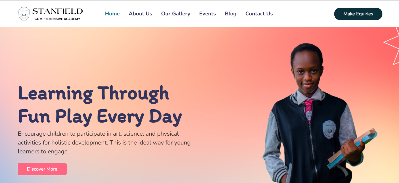 Stanfield Comprehensive Academy Website